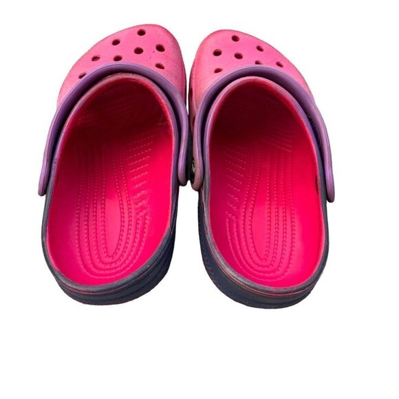Kids Crocs Classic Size M2 W4 Pink Purple Clog​​​​​ - Picture 4 of 5